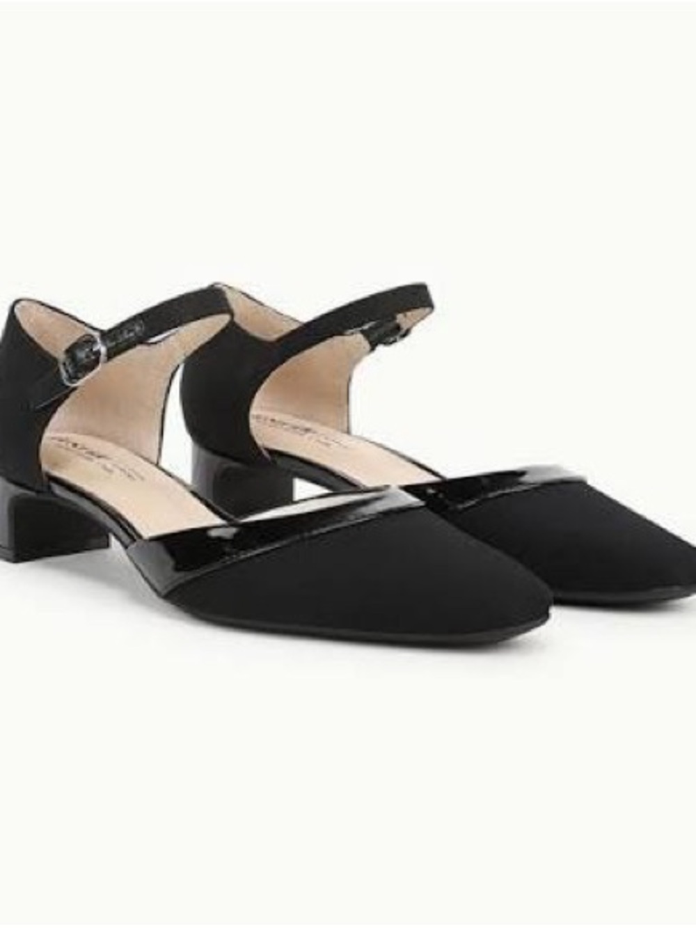 Life Stride Leighton Black Mary Jane Low Block Heels Size 9 Wide